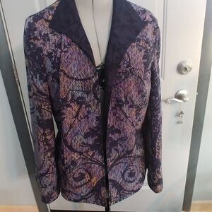 Coldwater Creek Multicolor Patterned Blazer